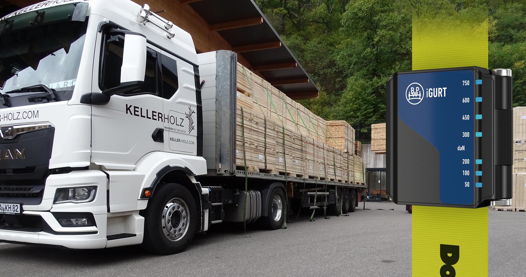The KELLERHOLZ sawmill delivers to its customers just in time